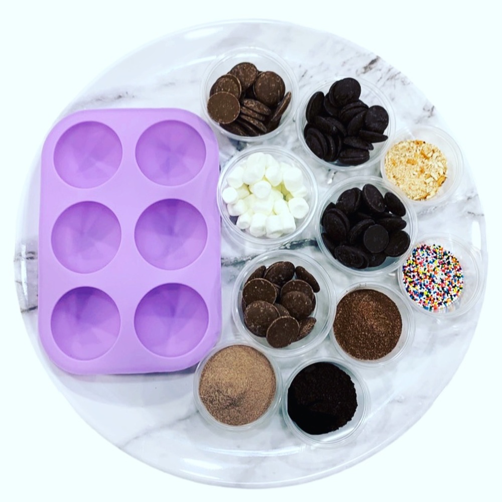 DIY hot chocolate bomb kit